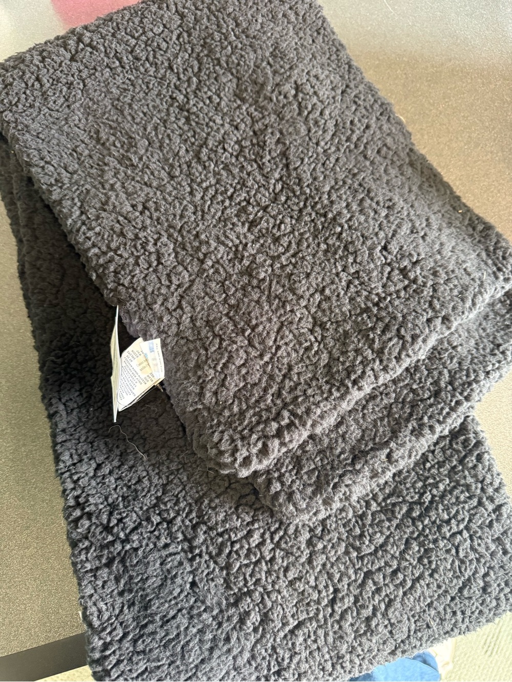 UGG Black W Sherpa Oversized Scarf - Black